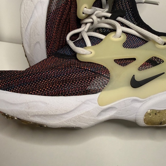 Nike React Presto Flyknit Multi Black Sneakers Size M9.5/W11 - Picture 11 of 11